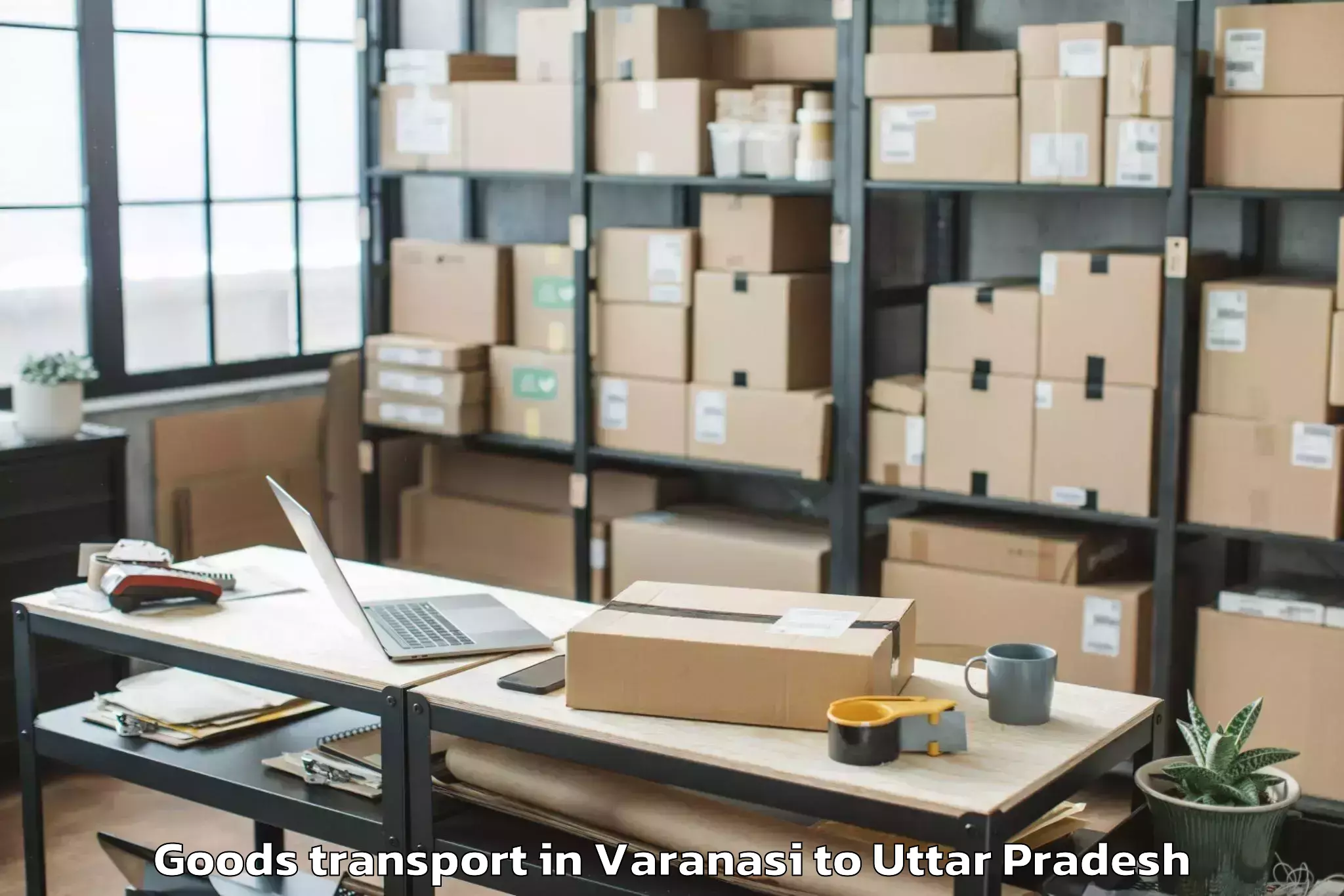 Book Varanasi to Saurikh Goods Transport Online